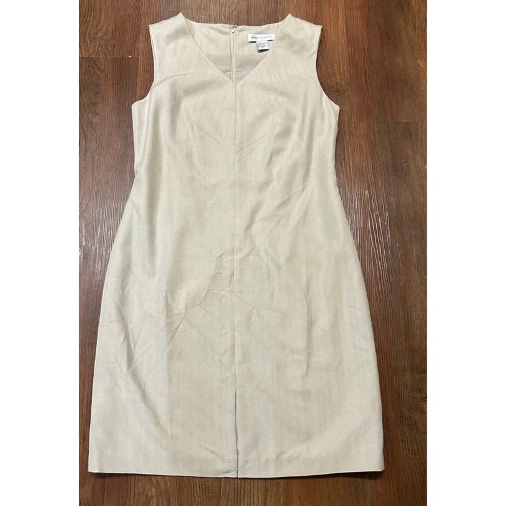 Newport News Sheath Dress 10 Beige